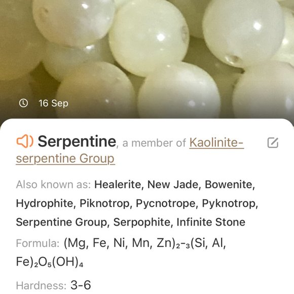 Natural Pale Green Serpentine Necklace, Bronze Leaf Branch + Genuine Gemstone - Picture 13 of 14